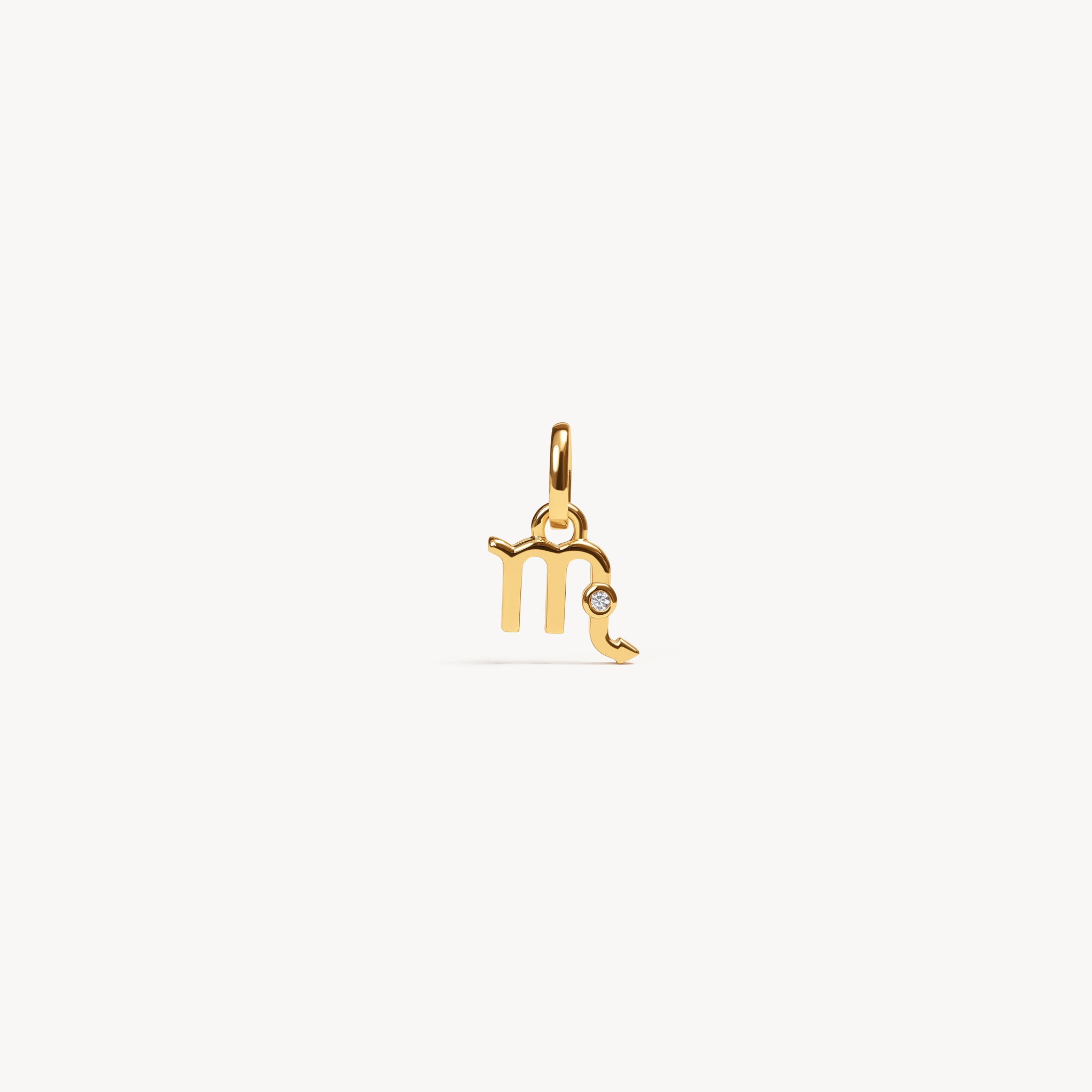 Scorpio Zodiac Charm Gold