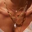 Sea Salt Sparkle Ball™ Rondelle Charm Necklace on model