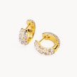 Sea Salt & Ocean Blush Reversible Sparkle Hoop Earrings