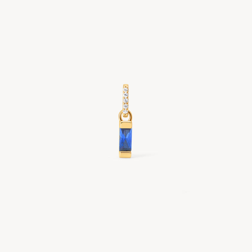 September Birthstone Baguette Charm
