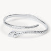 Serpent Cuff Bracelet Silver