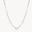 Silver Multi-Station Charm Necklace