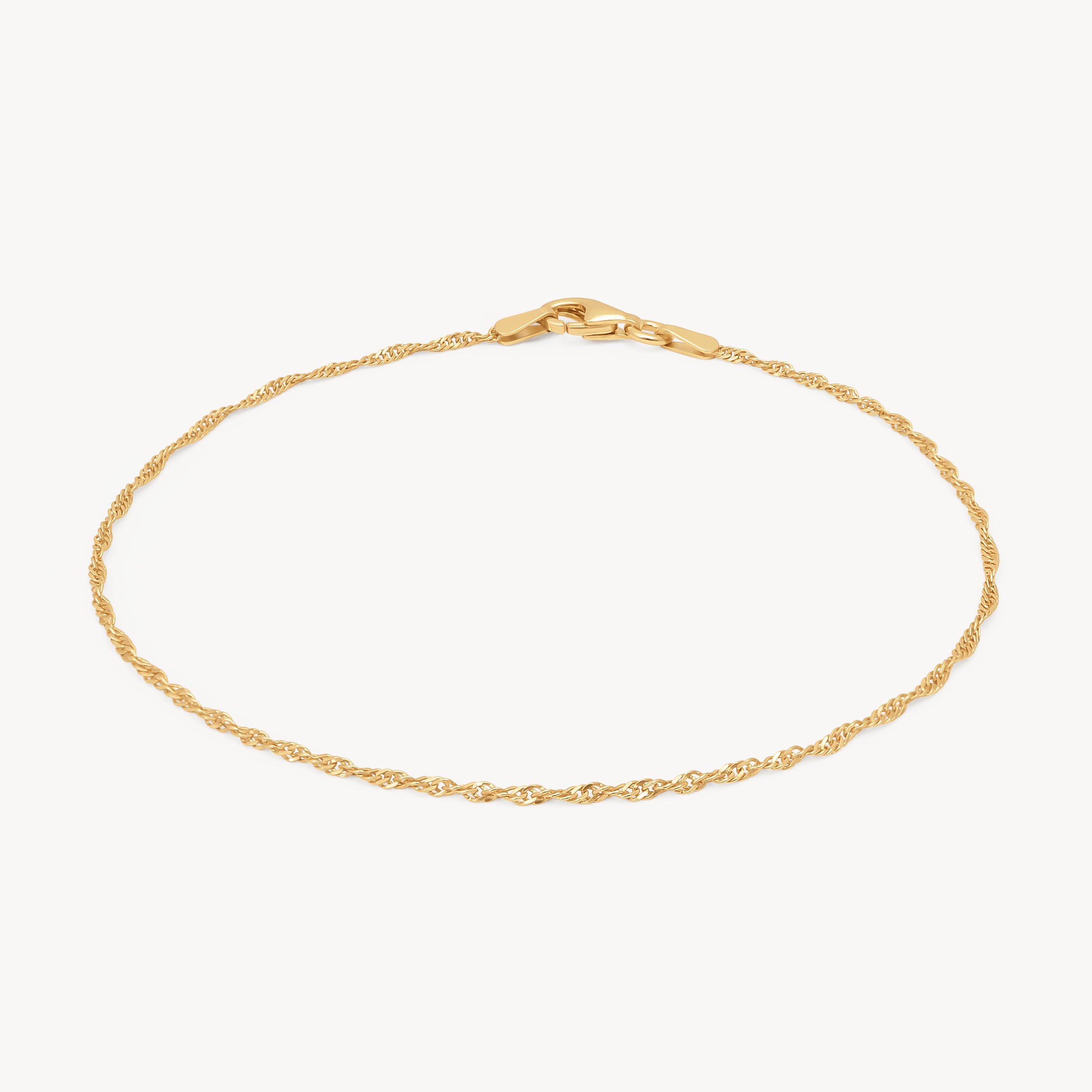 Gold Singapore Chain Anklet