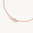 Rose Gold Singapore Chain Anklet closure