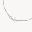 Silver Singapore Chain Anklet closure