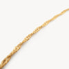 Singapore Slider Chain Necklace Close Up