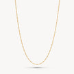 Singapore Slider Chain Necklace in Gold