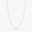 Singapore Slider Chain Necklace in Silver