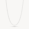 Singapore Slider Chain Necklace in Silver