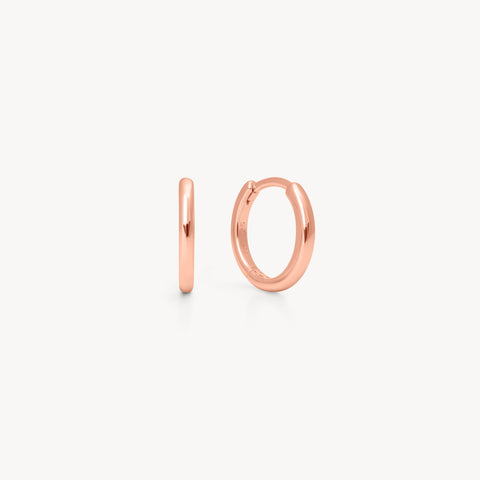 Rose Gold Small Hoop Earrings