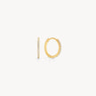 Gold Small Pavé Hoop Earrings