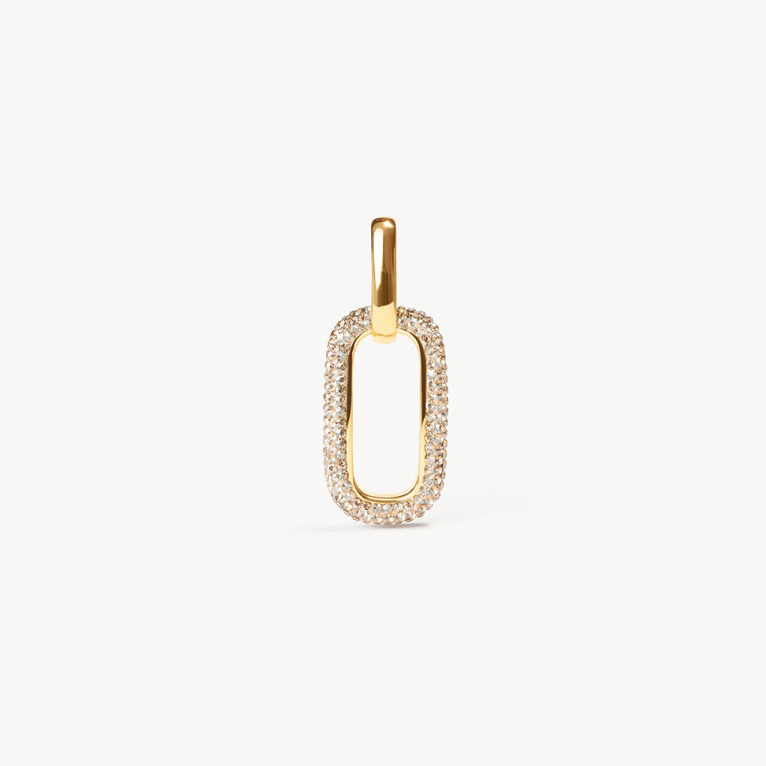 Sparkle Reversible Charm Soft Gold