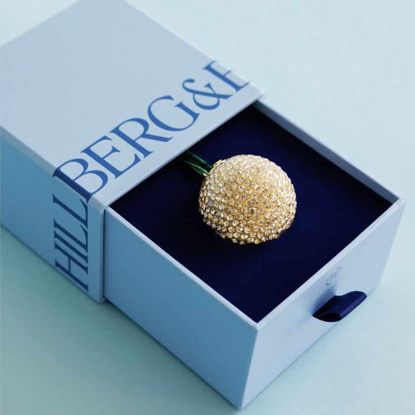 Soft Gold Holiday Sparkle Ornament
