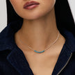 Astral Sparkle Bar Necklace on model