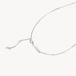 Denim Curved Sparkle Bar Necklace closure