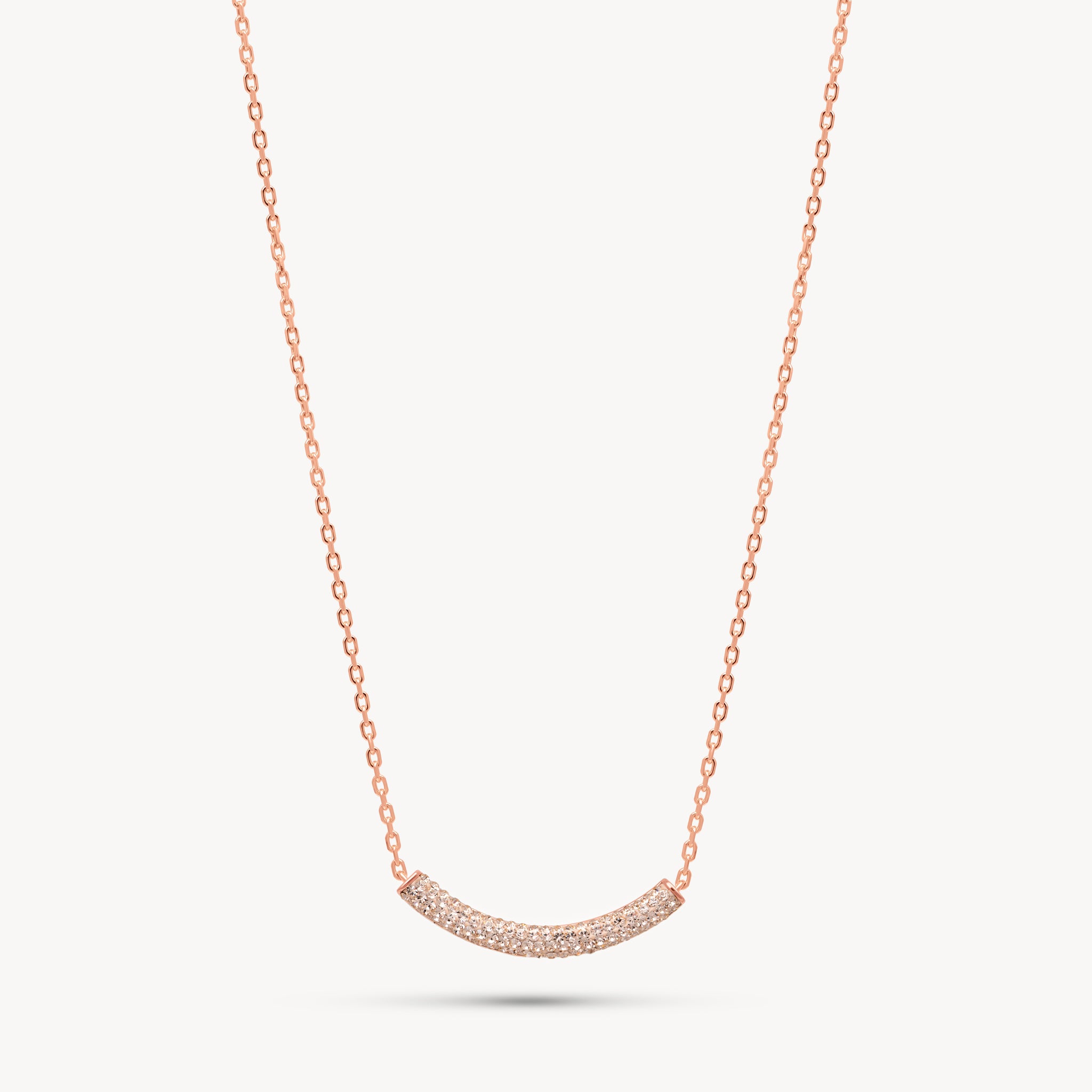 Sparkle Bar Necklace in Rose Gold