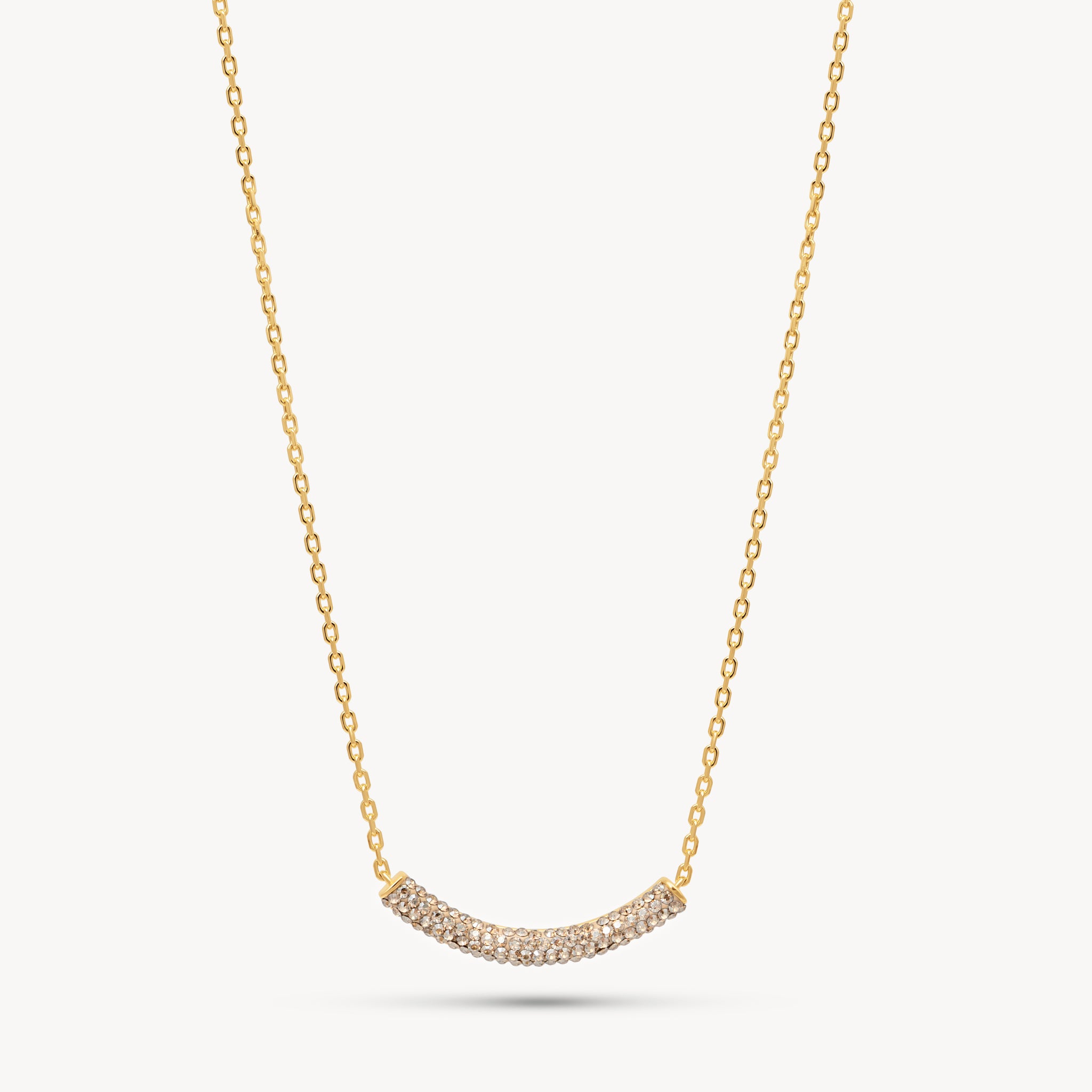 Sparkle Bar Necklace in Soft Gold