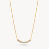 Sparkle Bar Necklace in Soft Gold