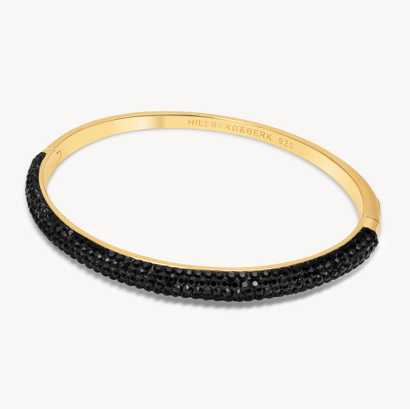 Black Sparkle Cuff Bracelet