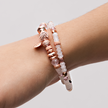 Sparkle Ball™ Double Wrap Bracelet Rose Gold on model