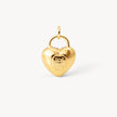 Sea Salt Sparkle Heart Charm