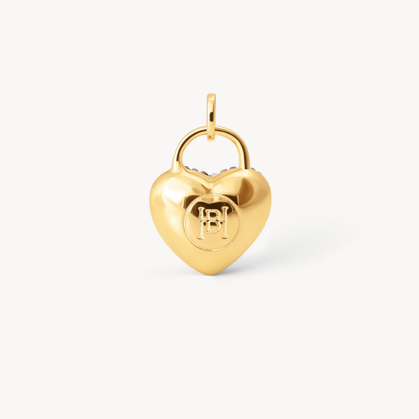 Sea Salt Sparkle Heart Charm