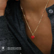 Team Canada Sparkle Heart Necklace