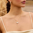 Sea Salt Sparkle Heart Charm on model