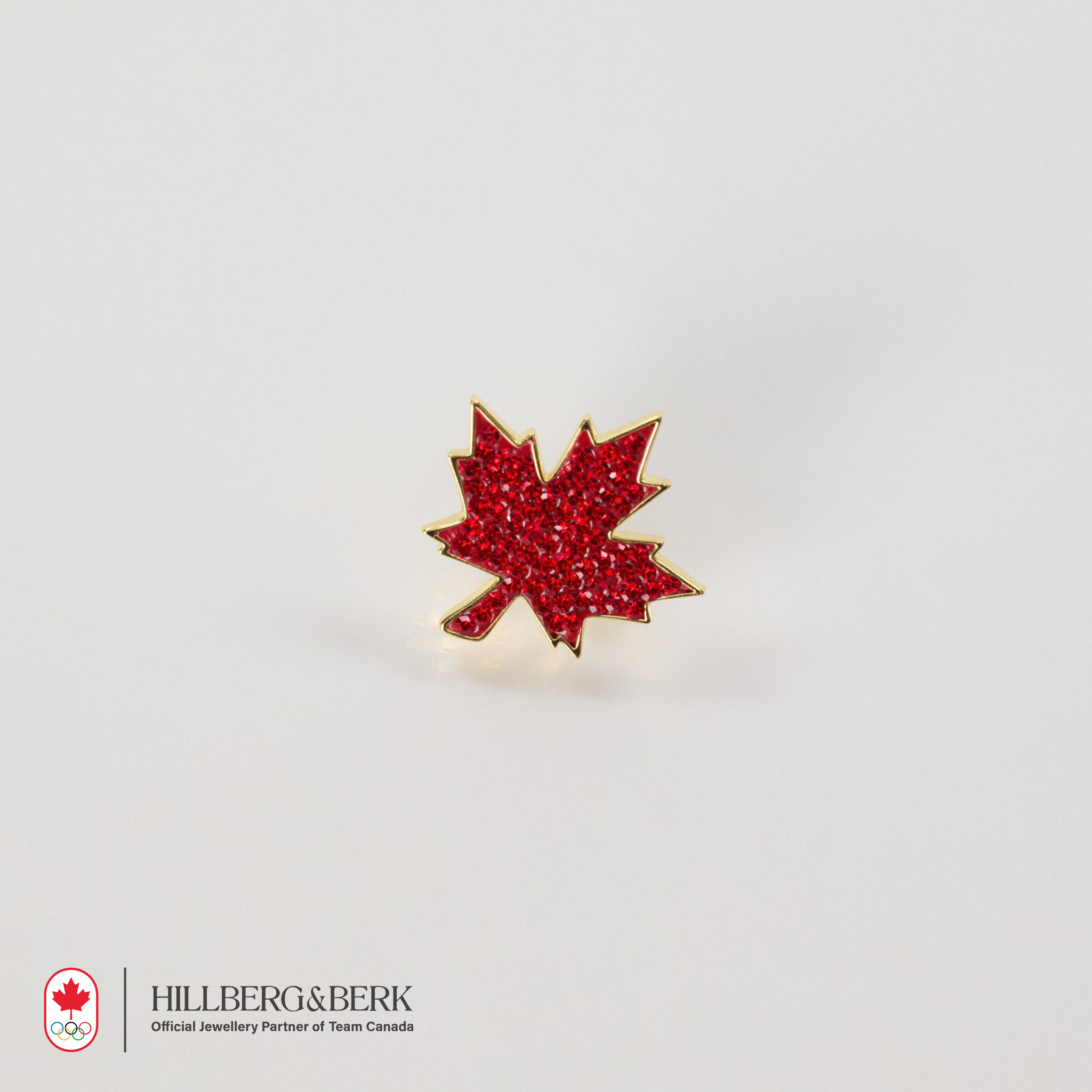 Sparkle Maple Leaf Brooch