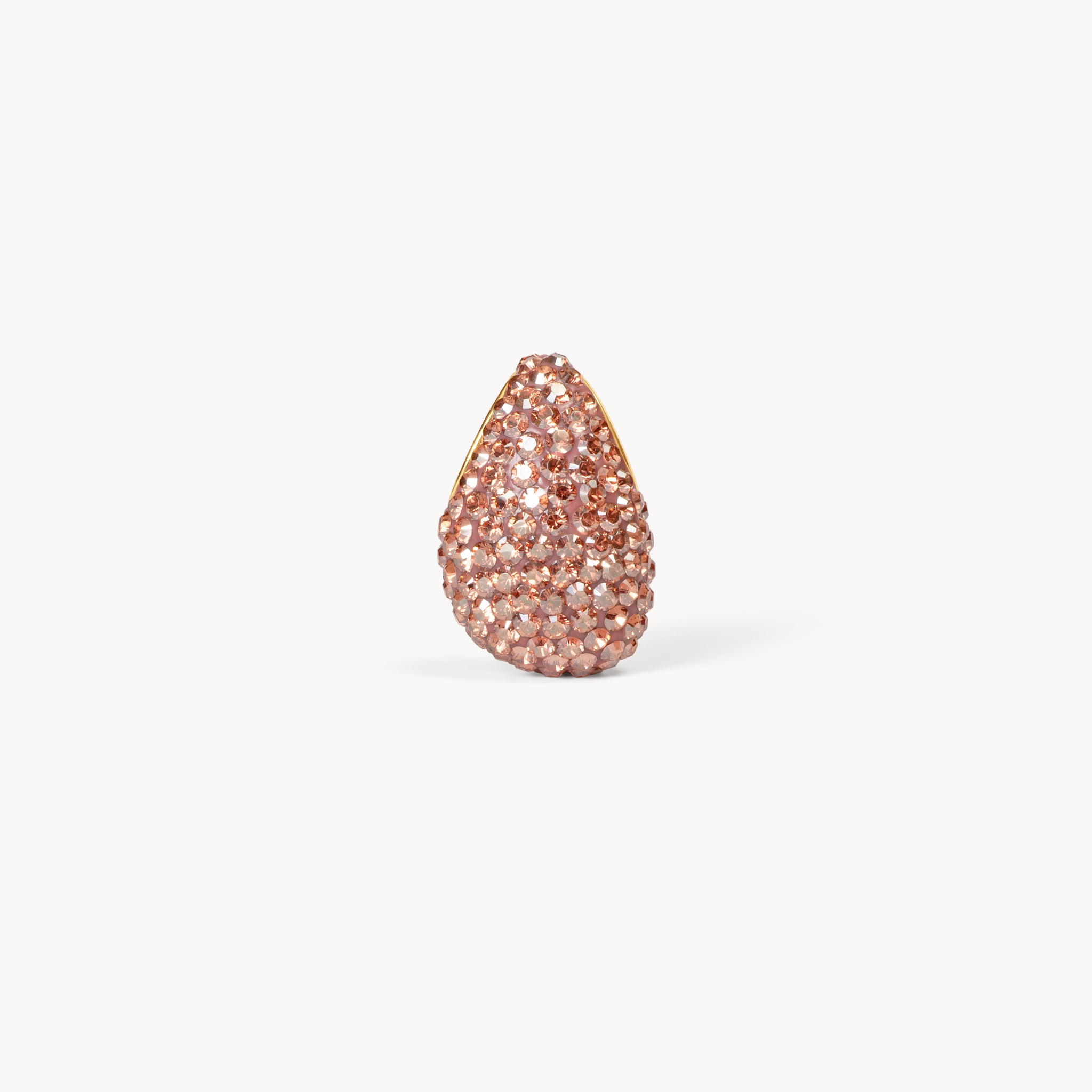 Desert Rose Sparkle Mini Drop Charm