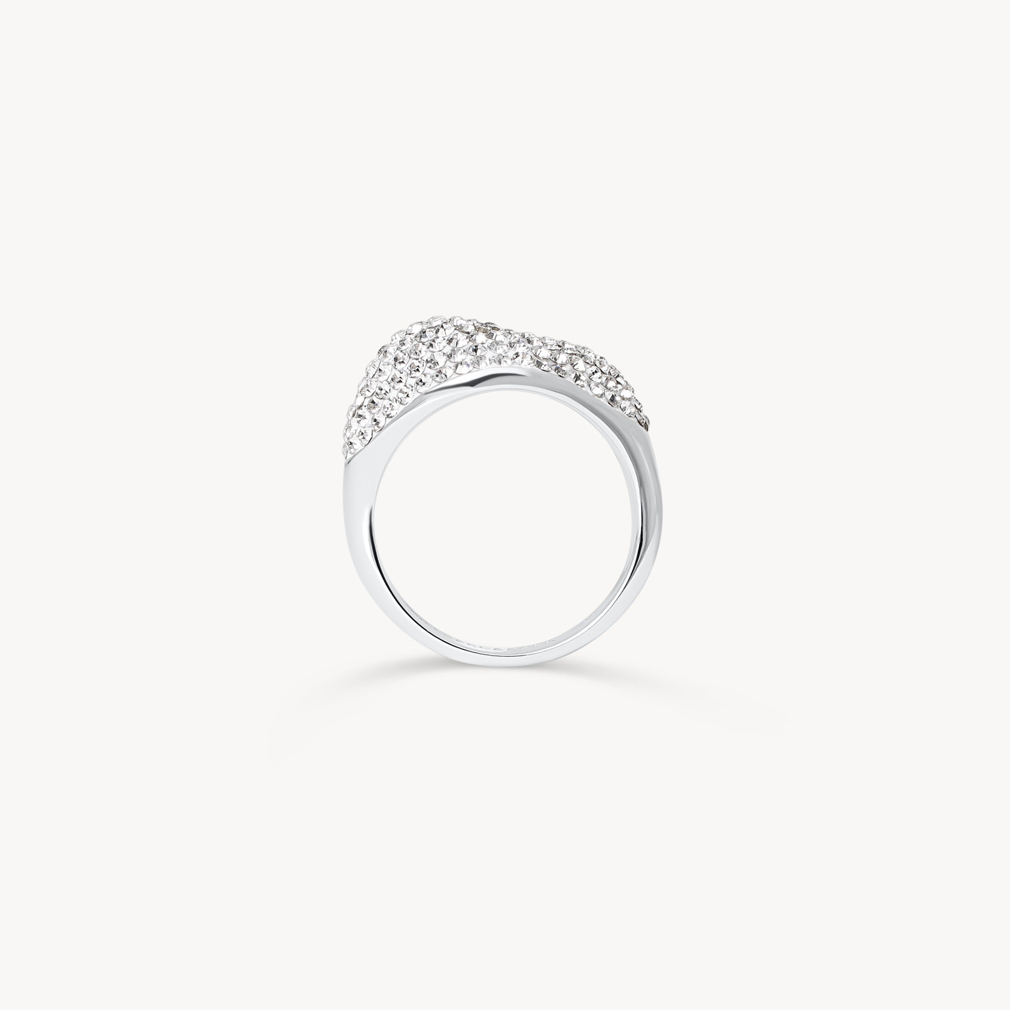 Sparkle Wave Ring upright