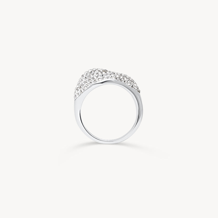 Sparkle Wave Ring upright