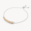Soft Gold Sparkle Bar Bracelet
