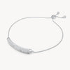 White Sparkle Bar Bracelet