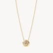 Sparkle Bezel Necklace Soft Gold 