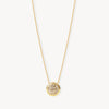Sparkle Bezel Necklace Soft Gold 