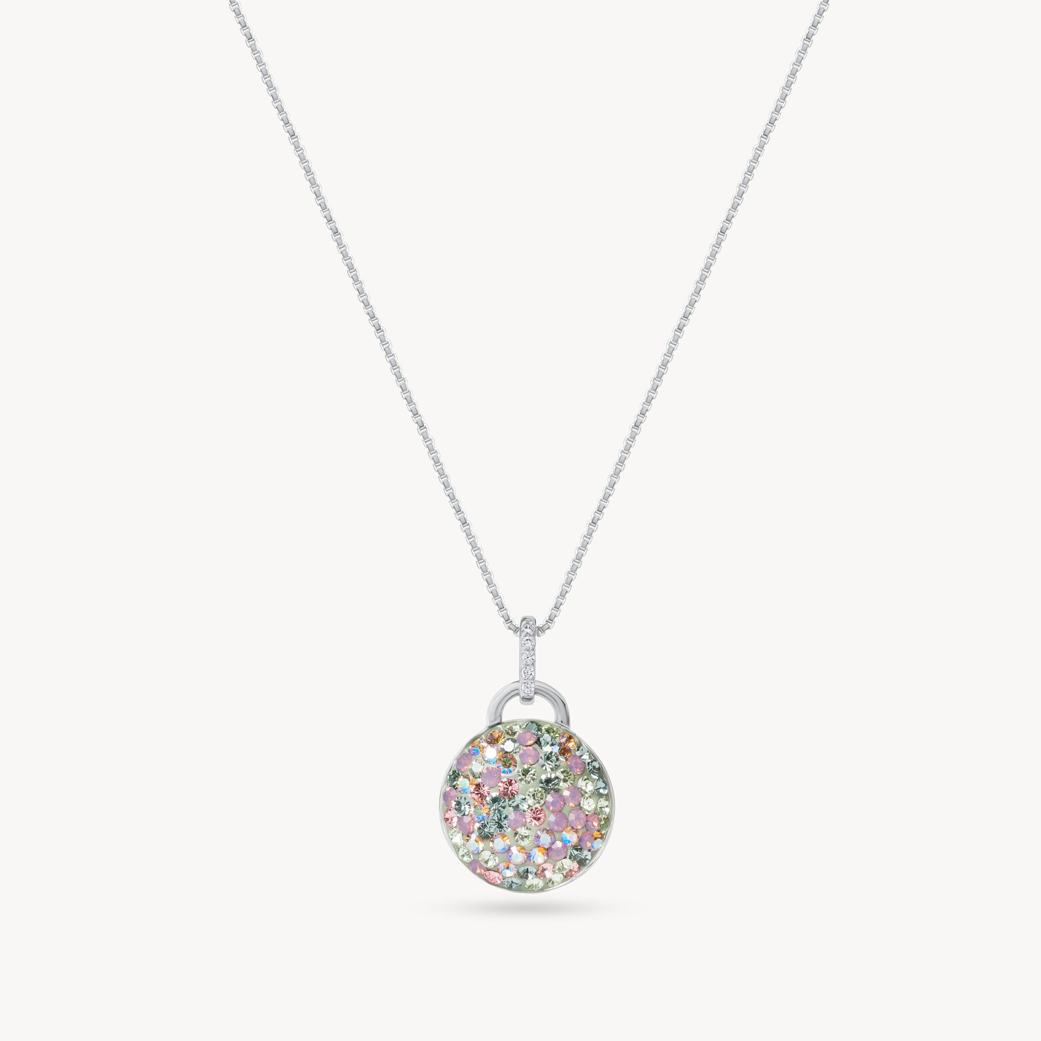 Abalone Sparkle Disc Necklace