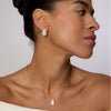 White Sparkle Dream Drop Set on model