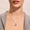 Abalone Sparkle Disc Necklace