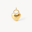 Champagne Sparkle Heart Charm