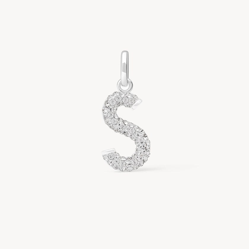 Sparkle Letter Charm