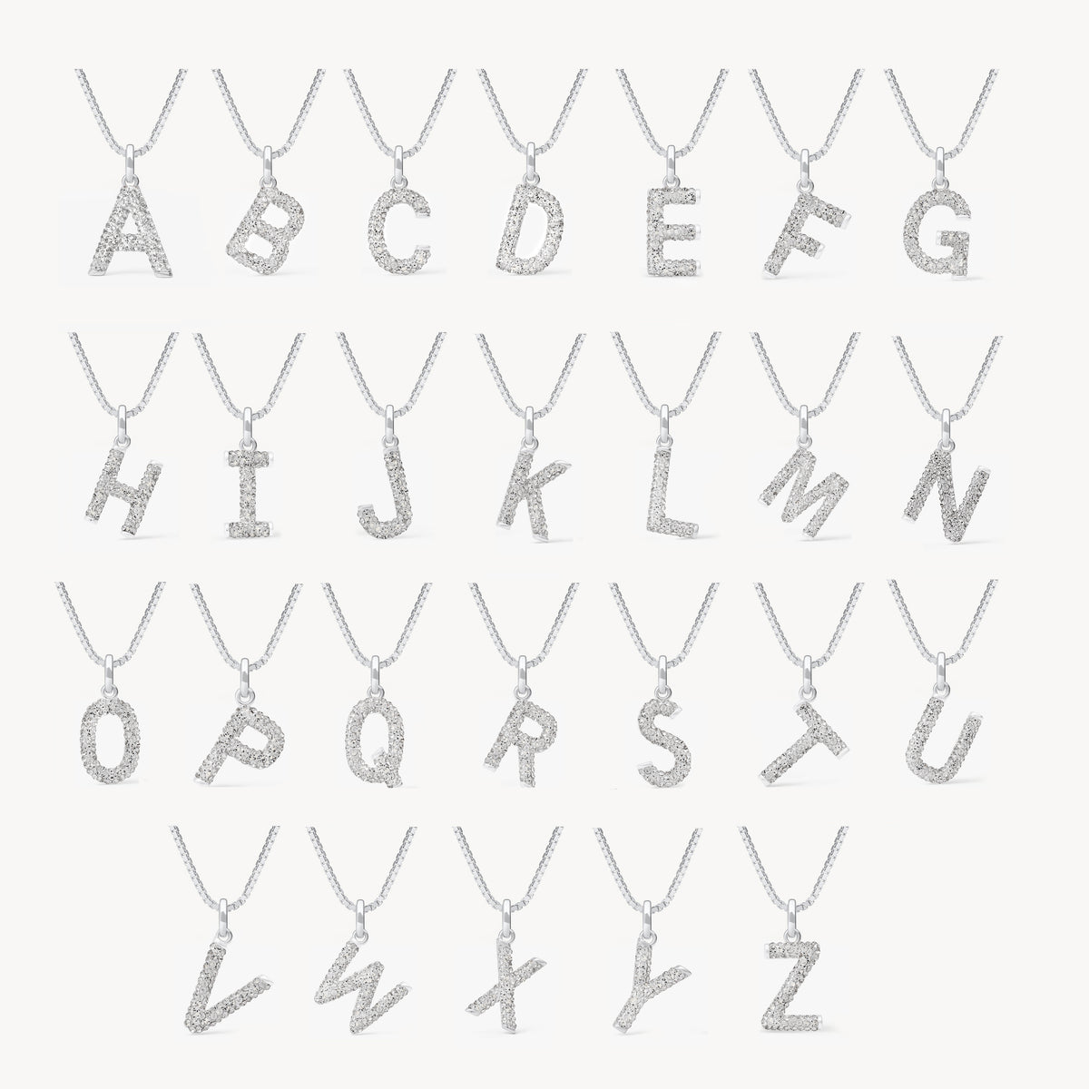 Sparkle Letter Necklace