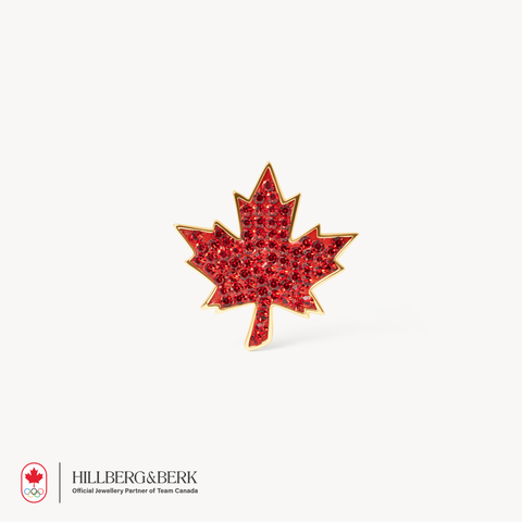 Sparkle Maple Leaf Brooch
