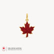 Sparkle Maple Leaf Charm