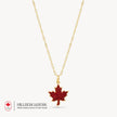 Team Canada Sparkle Maple Leaf Necklace
