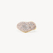 Champagne Sparkle Wave Ring