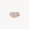Champagne Sparkle Wave Ring