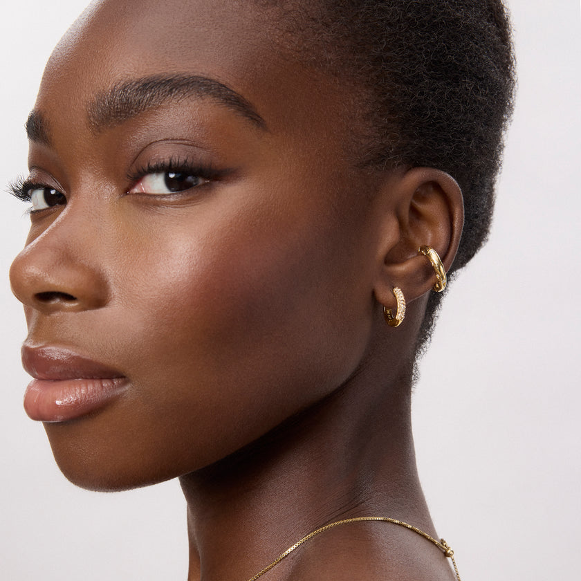 Starburst Ear Cuff on model