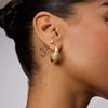 Starburst Ear Threader & Nova Statement Hoop Earrings ib nidek