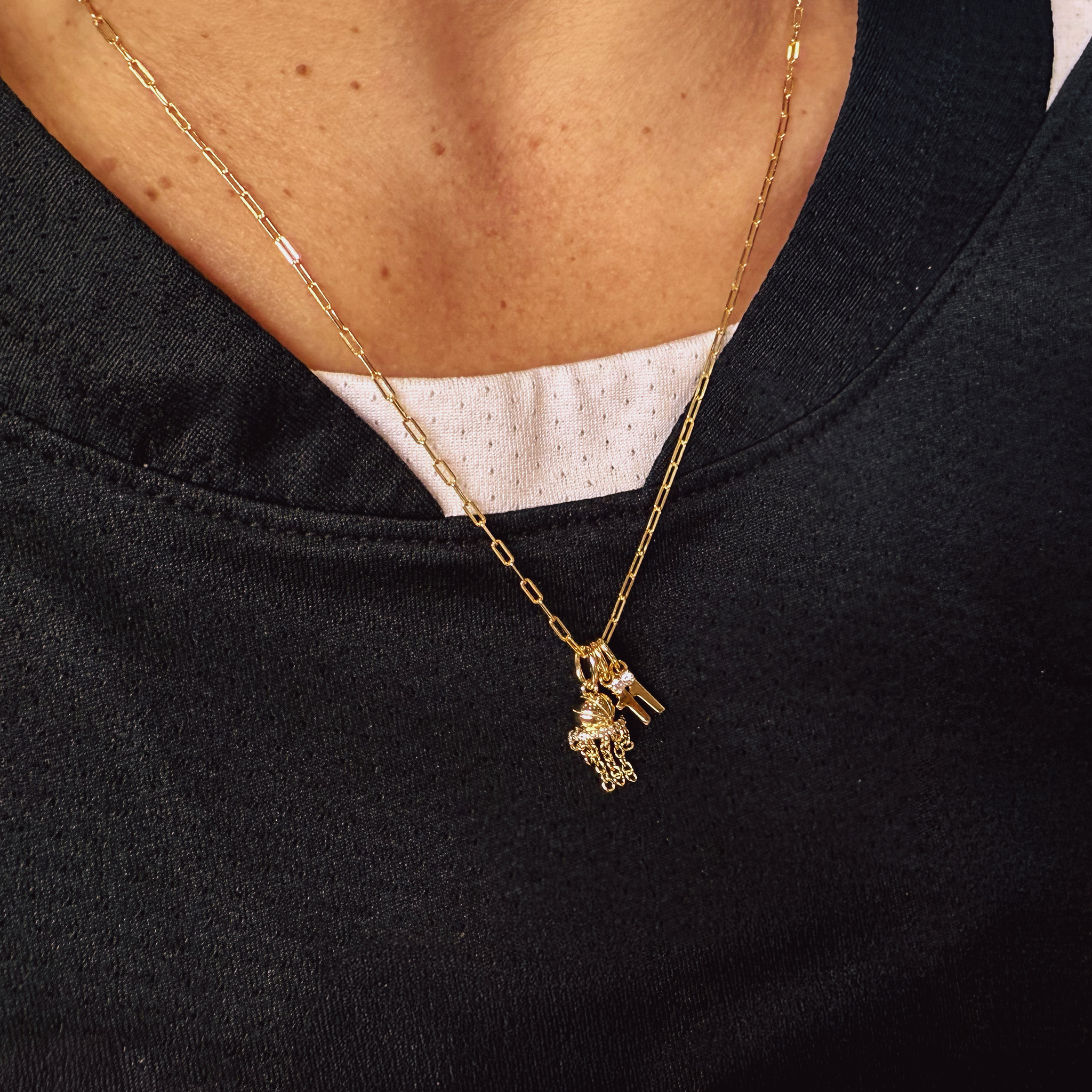 14k Gold Vermeil Number Charm
